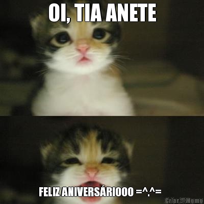 OI, TIA ANETE FELIZ ANIVERSRIOOO =^.^=  